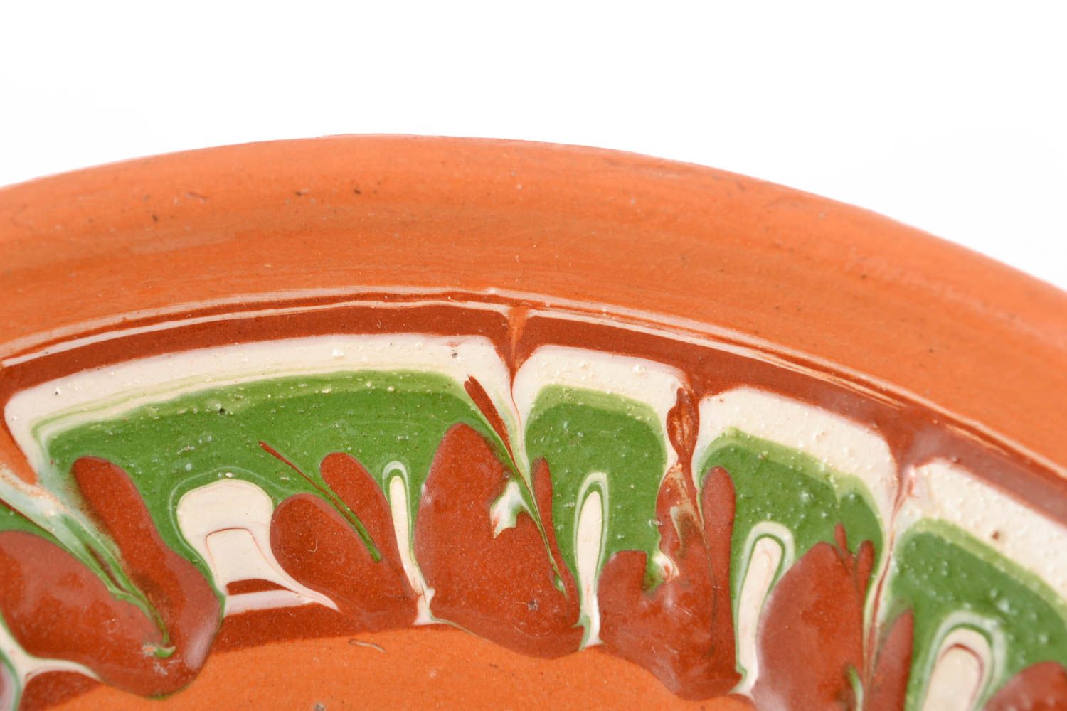 Ceramic bowl with painting in ethnic style photo 4