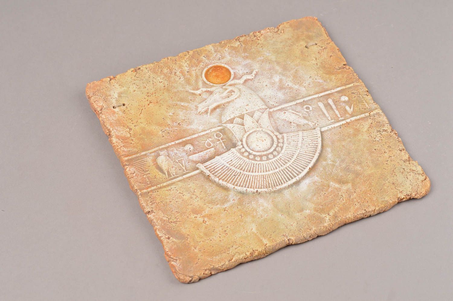 Авторская керамическая плитка со знаком зодиака панно для Овна ручная работа  фото 7