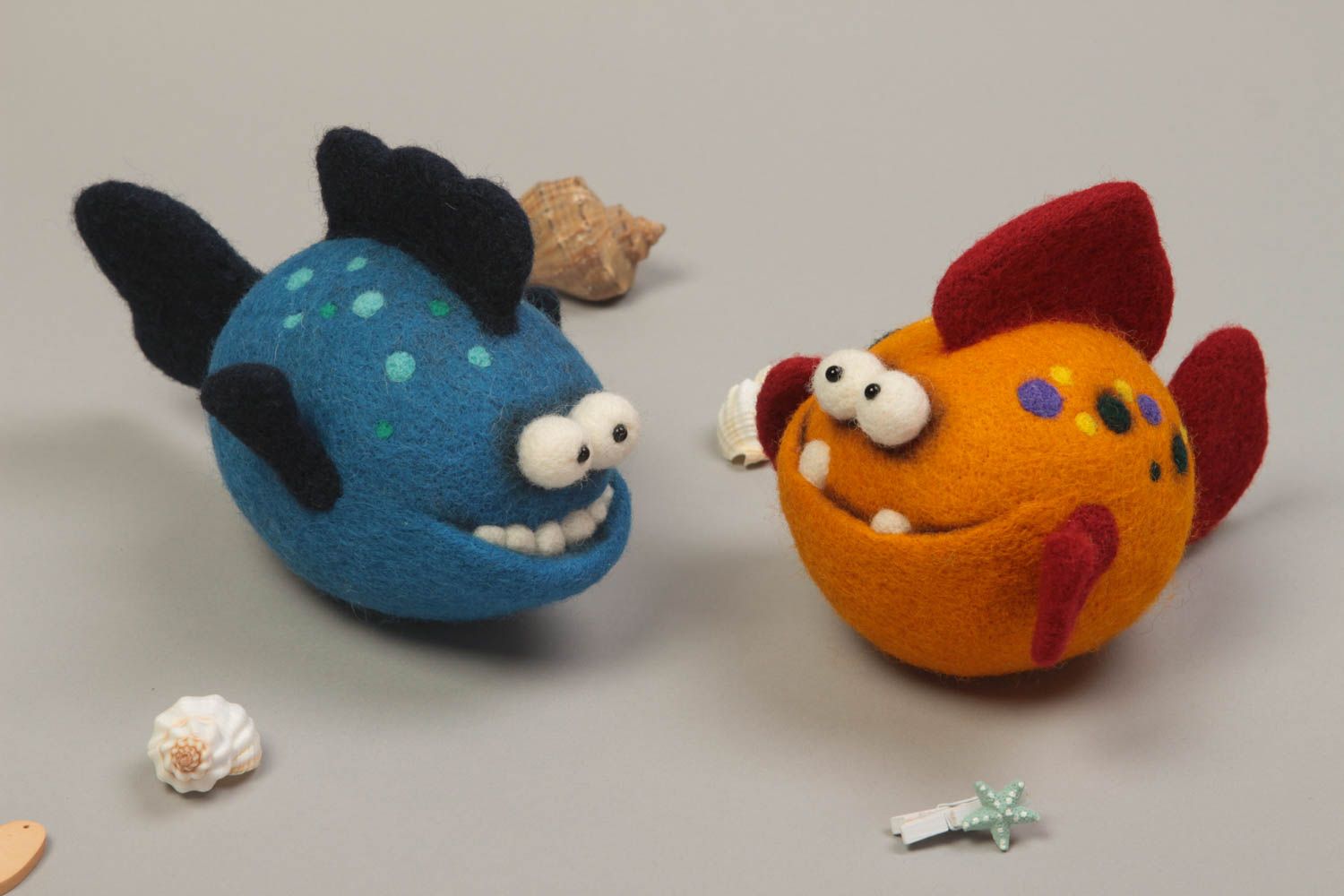 Stoff Kuscheltiere handgemachte Geschenke kreative Spielzeuge aus Filz 2 Stück foto 1