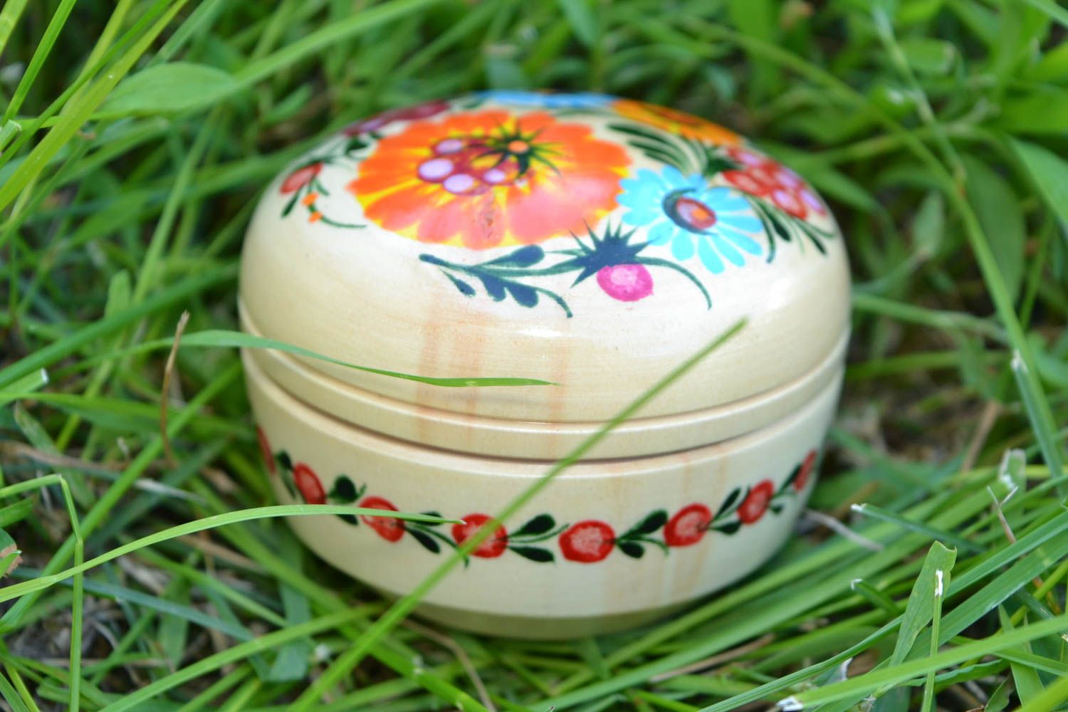 Handmade wooden jewelry box painted wooden box for jewelry home decor ideas photo 1