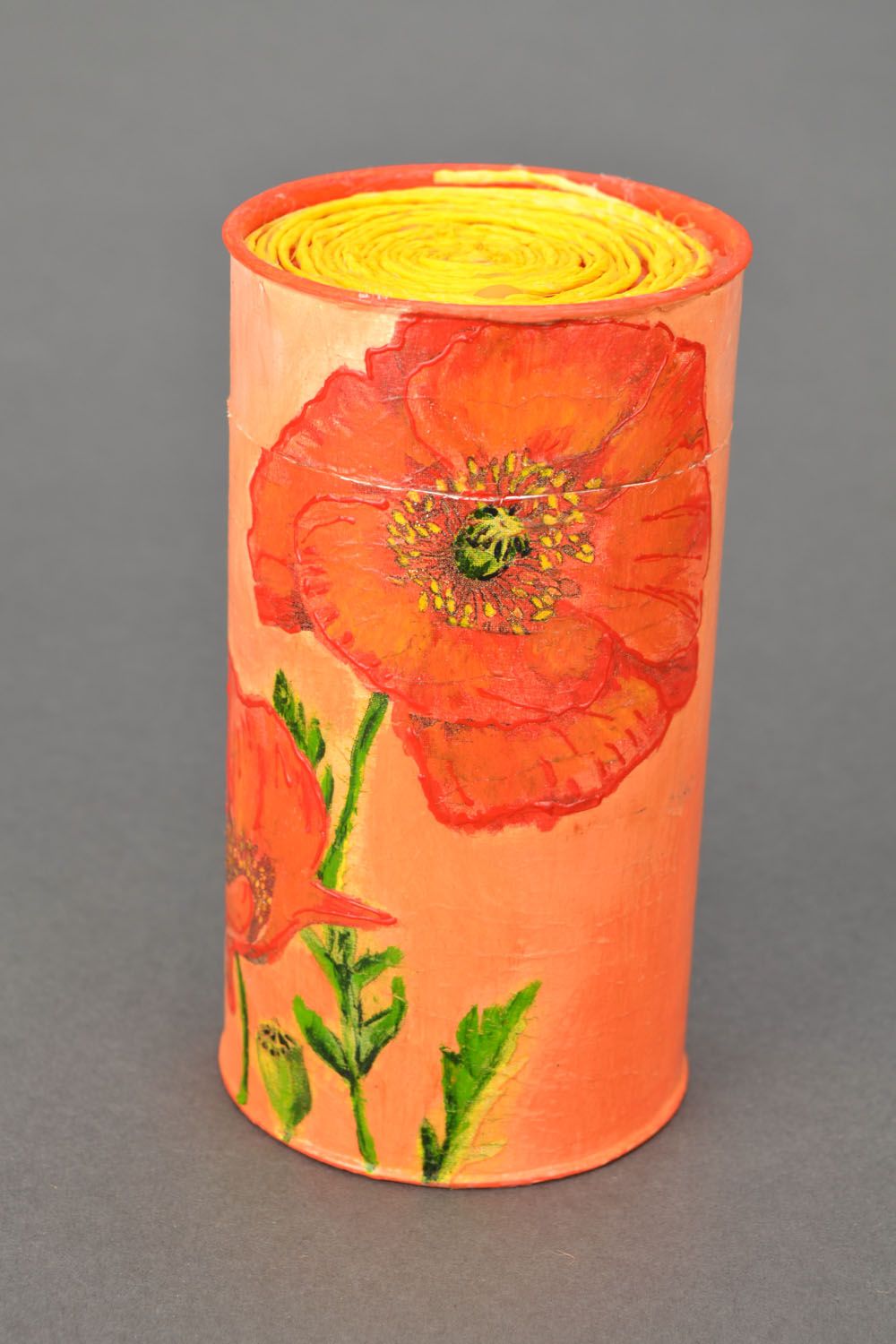 Decorative box Girl and Poppies photo 3