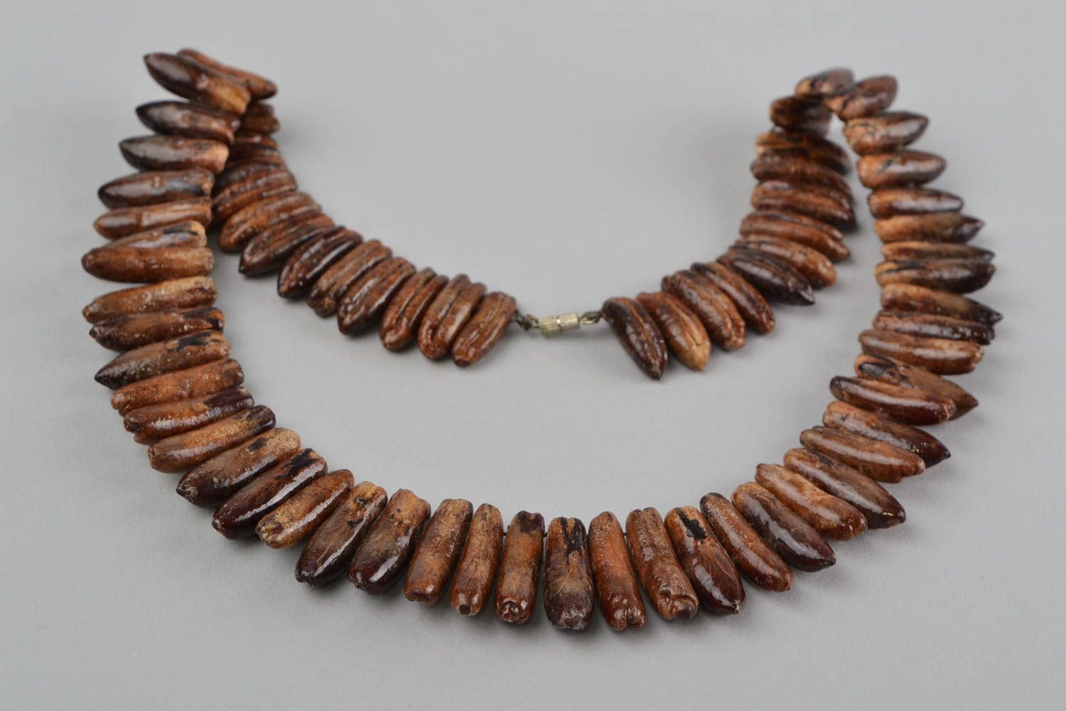 Handmade necklace wooden bead necklace designer jewelry handmade accessories photo 2