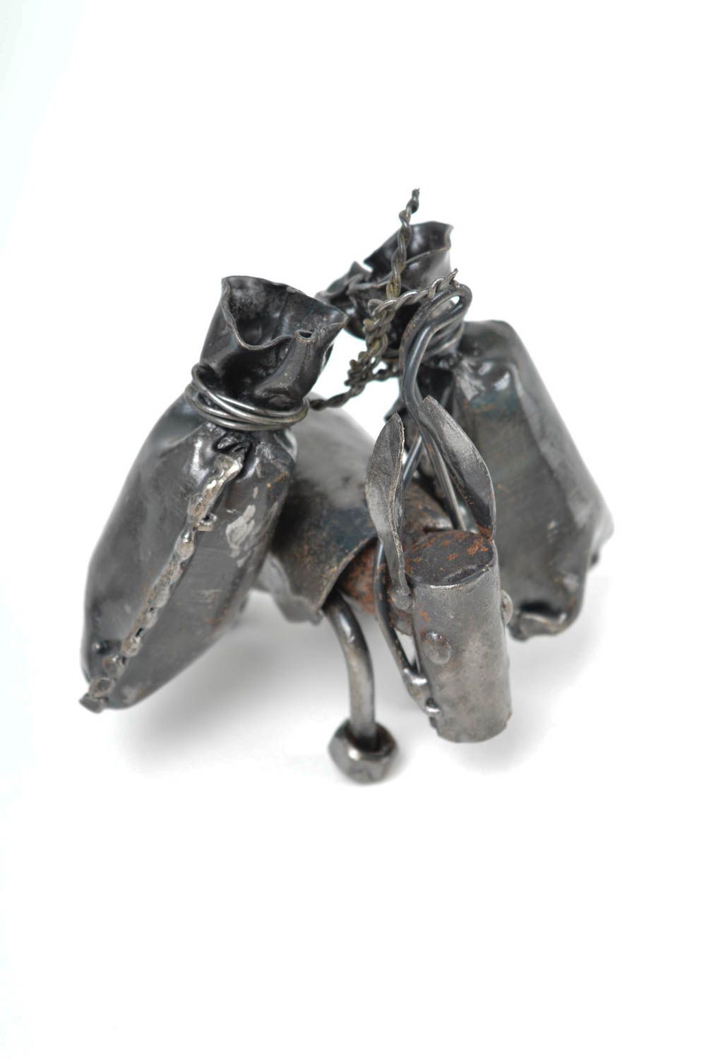 Figurine âne faite main Statuette design en métal Déco maison originale photo 5