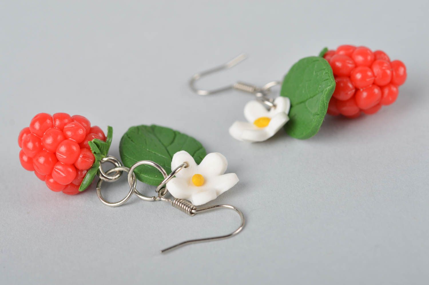 Handmade designer earrings designer plastic earrings stylish jewelry gift photo 3