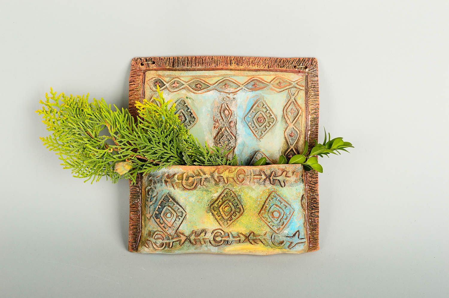 Soporte de cerámica artesanal elemento decorativo regalo original foto 1