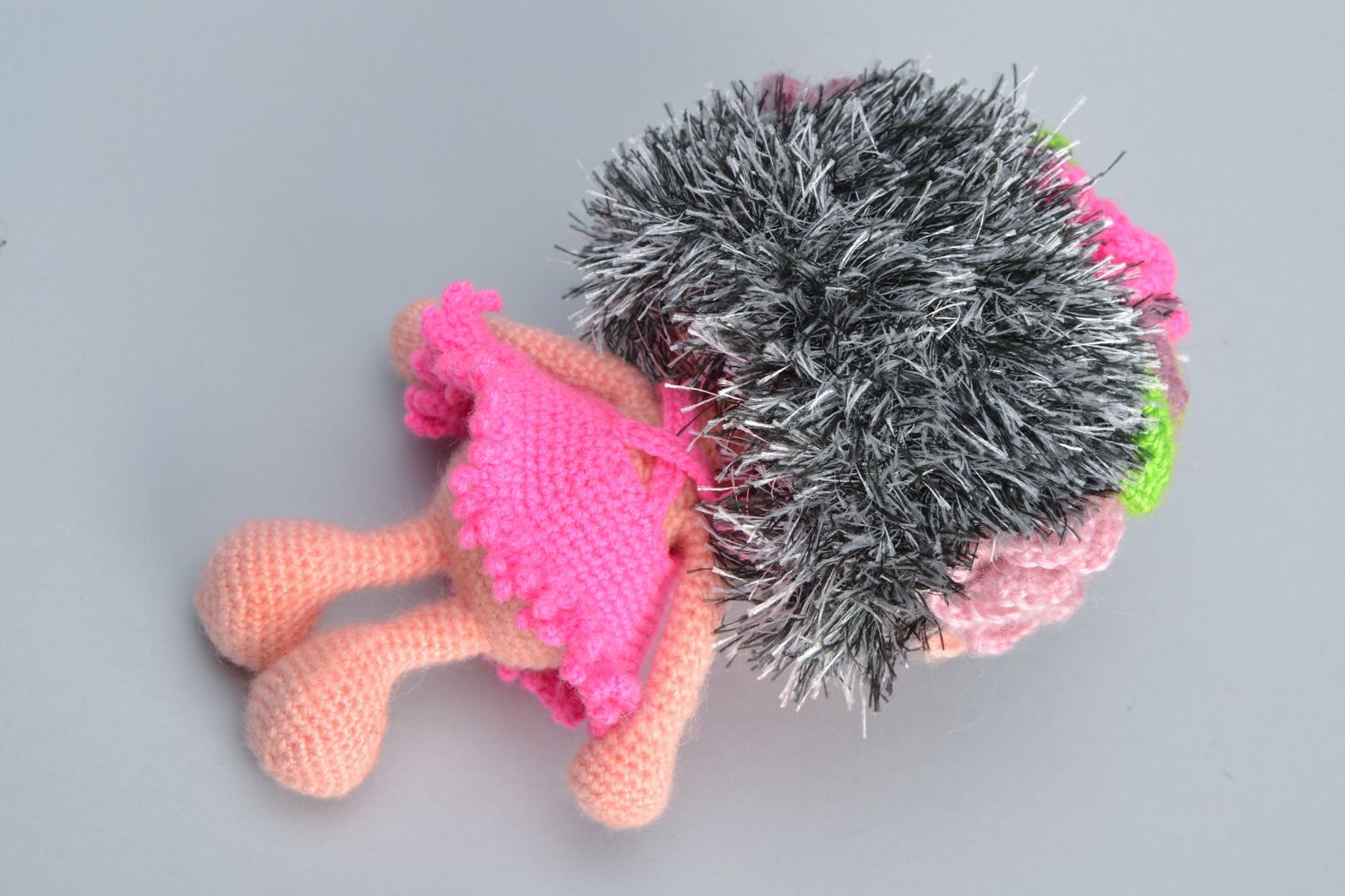 Crochet toy hedgehog girl photo 4