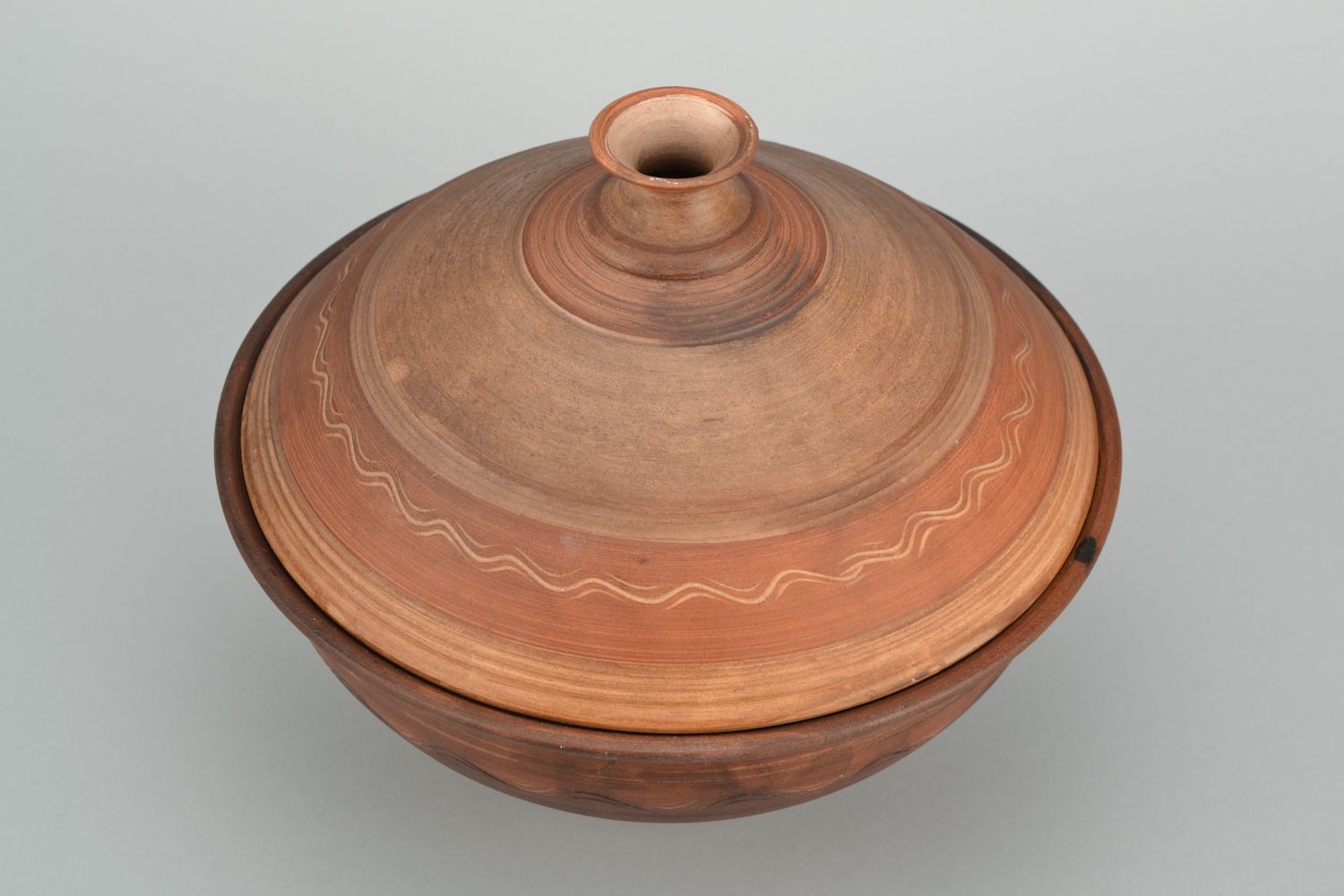 Pot en céramique avec couvercle fait main 3 litres photo 5