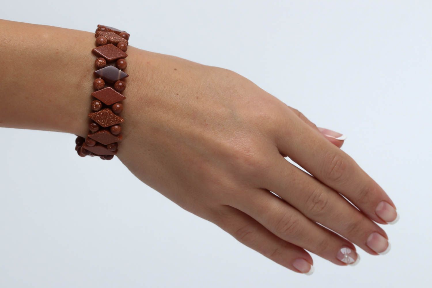 Bracelet femme fait main Bijou fantaisie Accessoire pour femme en aventurine photo 5