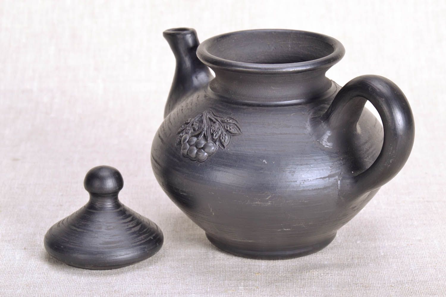Teekanne aus Keramik Handarbeit foto 4