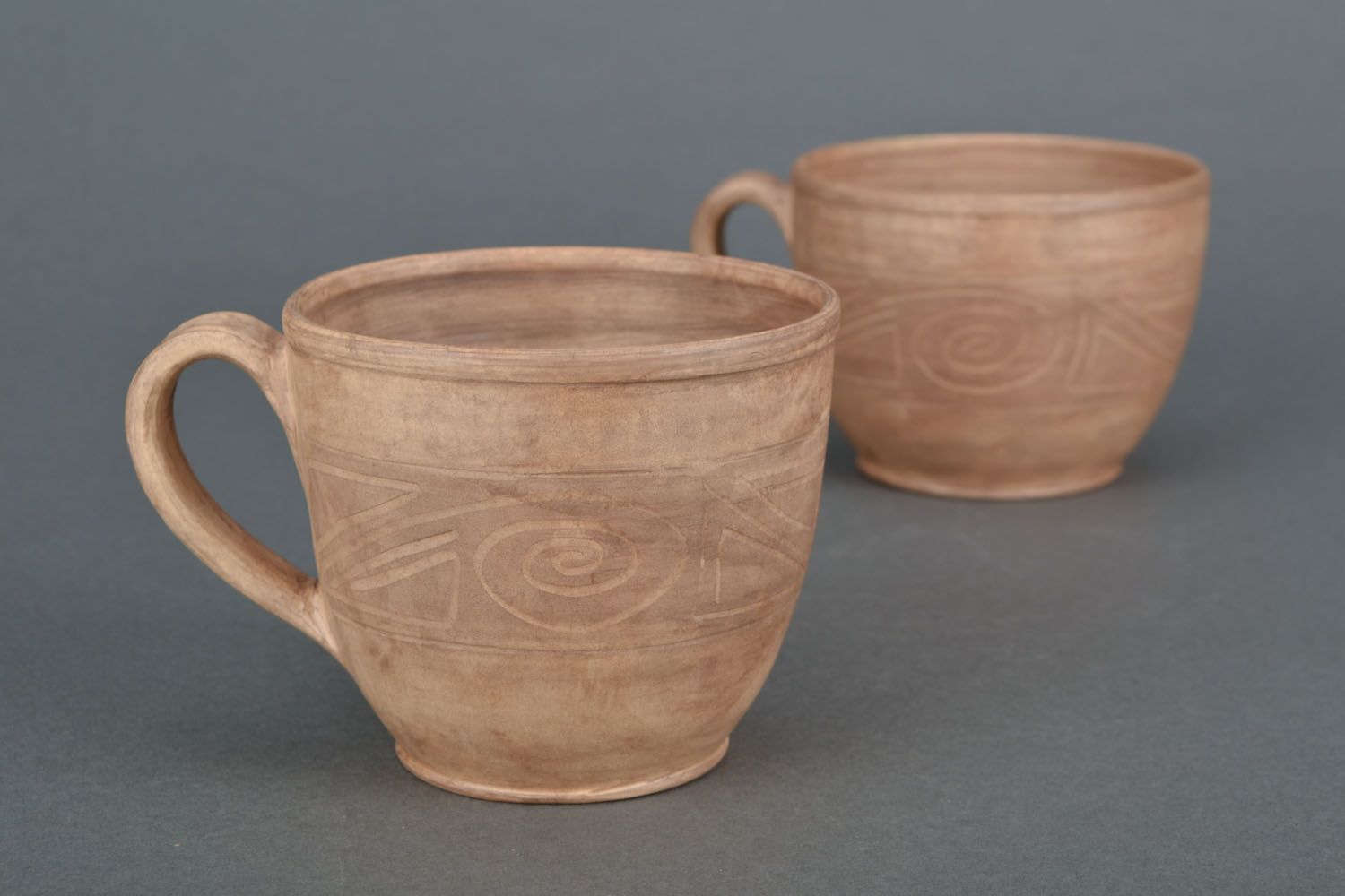 Handmade Tasse aus Ton foto 1