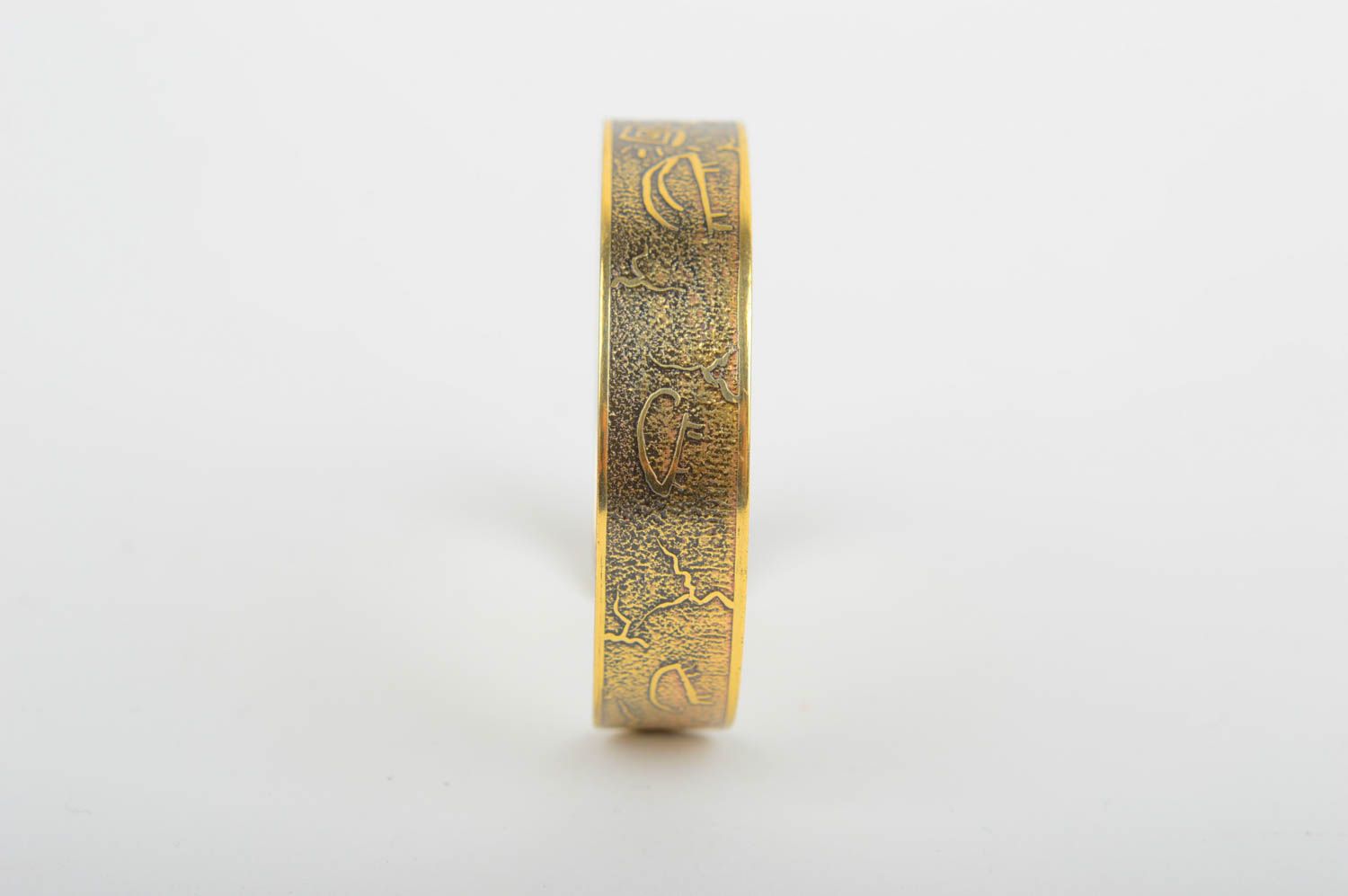 Handmade designer stylish bracelet unusual brass accessory wrist jewelry photo 2