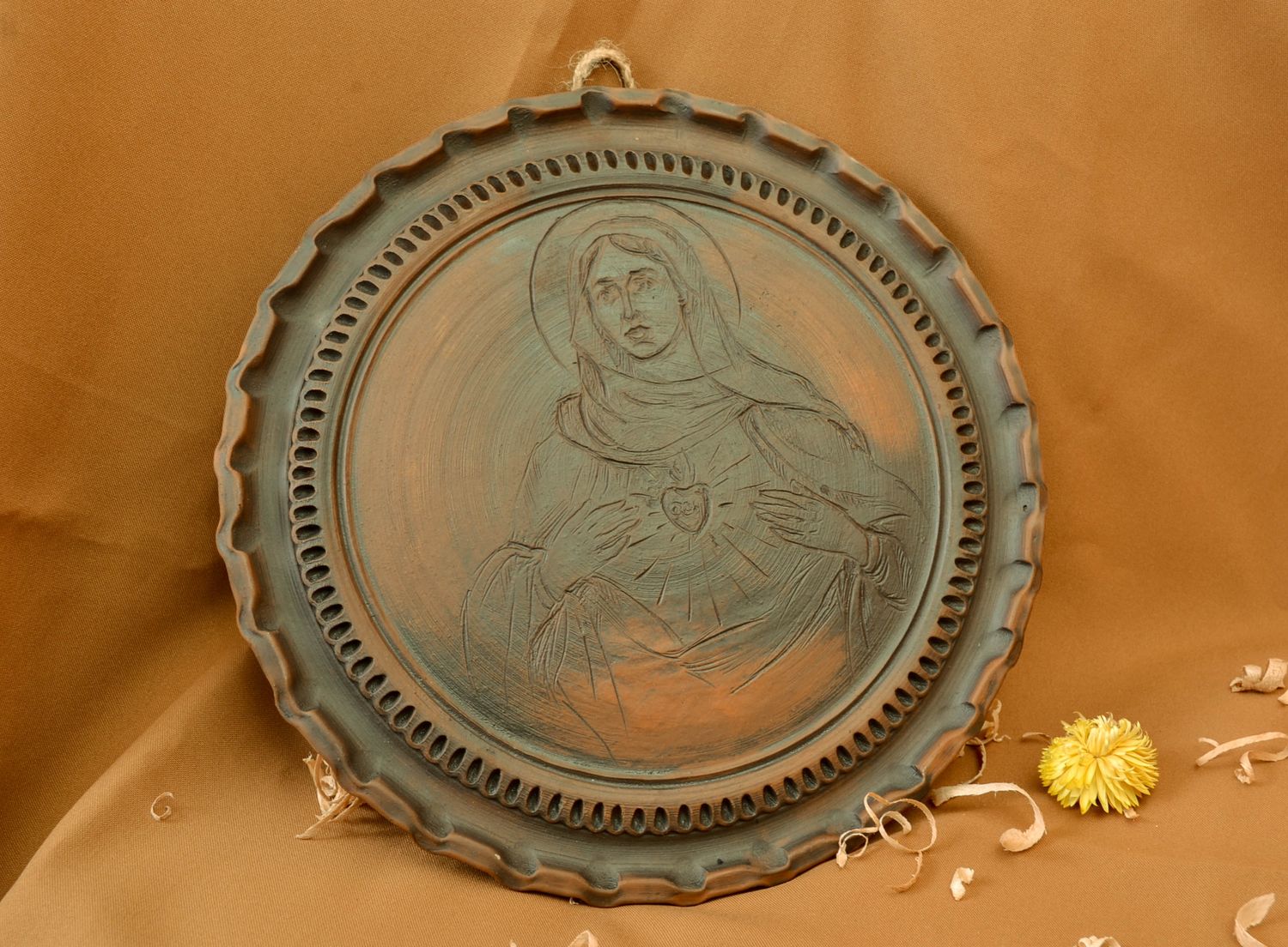 Keramik Heiligenbild handgefertigt  foto 1