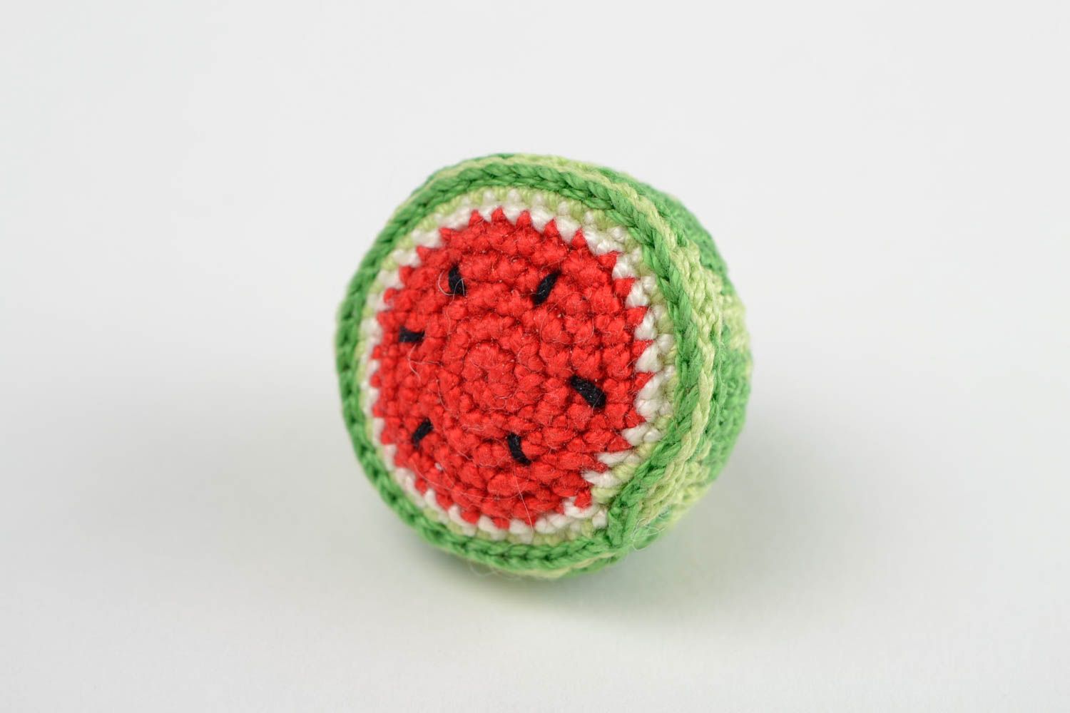 Fruta tejida a crochet juguete artesanal regalo original sandía dulce y bonita foto 5