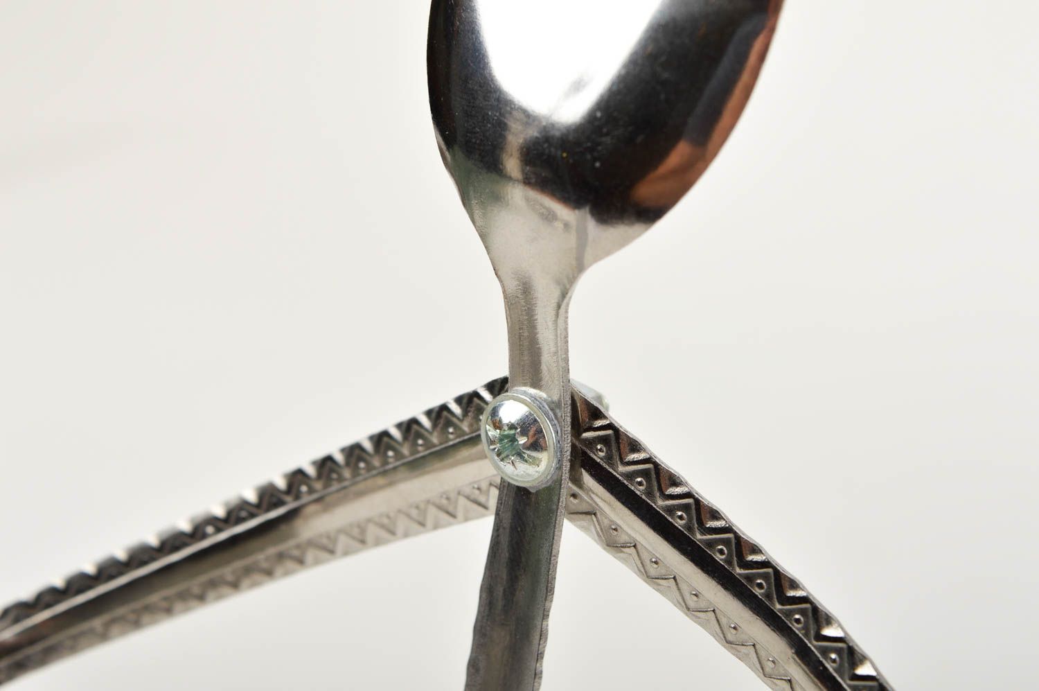 Handmade kitchen decor stylish metal statuette unusual collection figurine photo 4