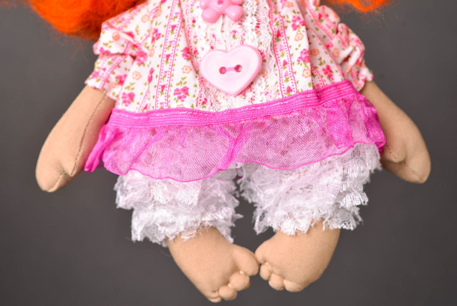 Juguete artesanal muñeca decorativa de tela adorno para casa regalo para niña foto 5