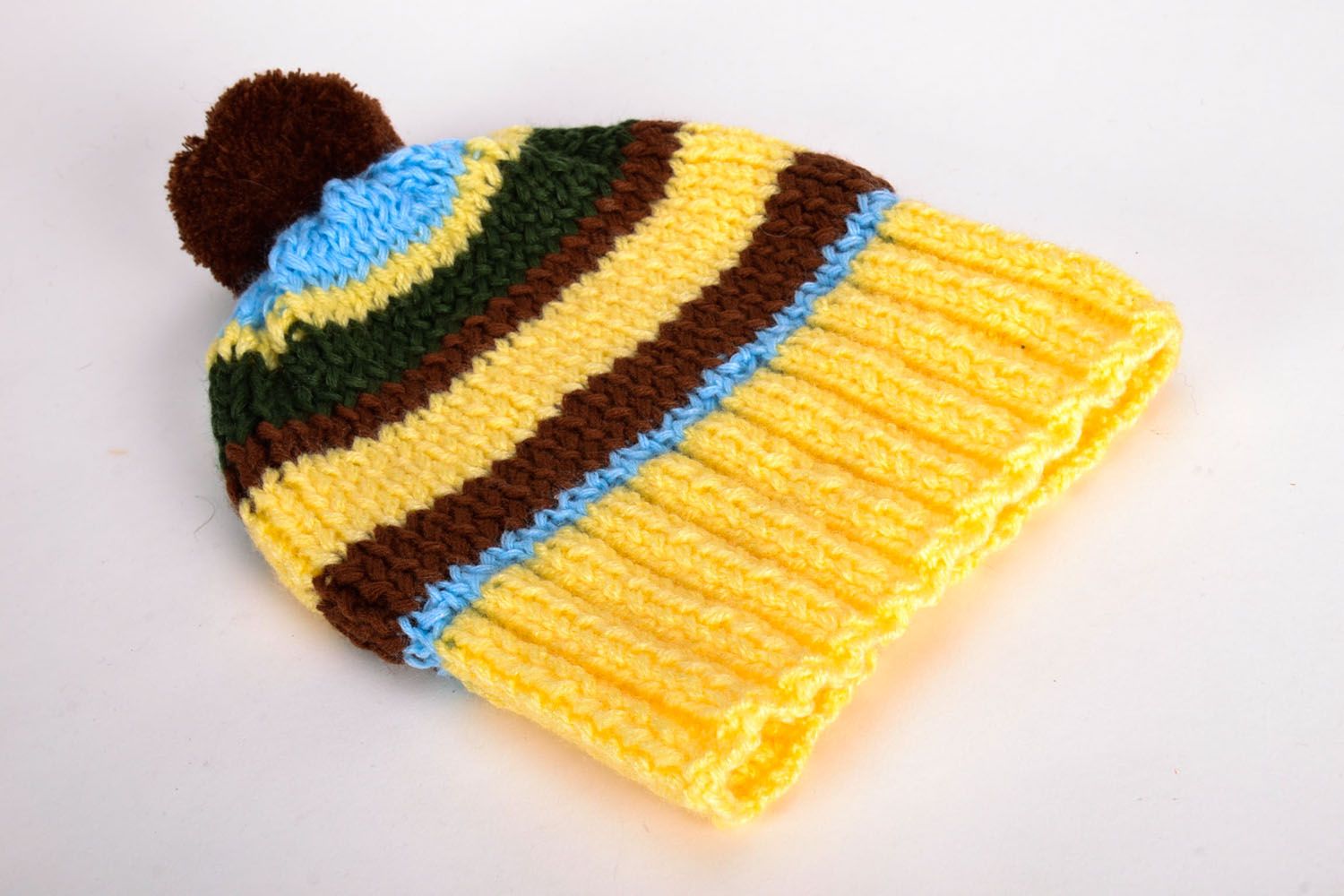 Warm hand knit hat  photo 4