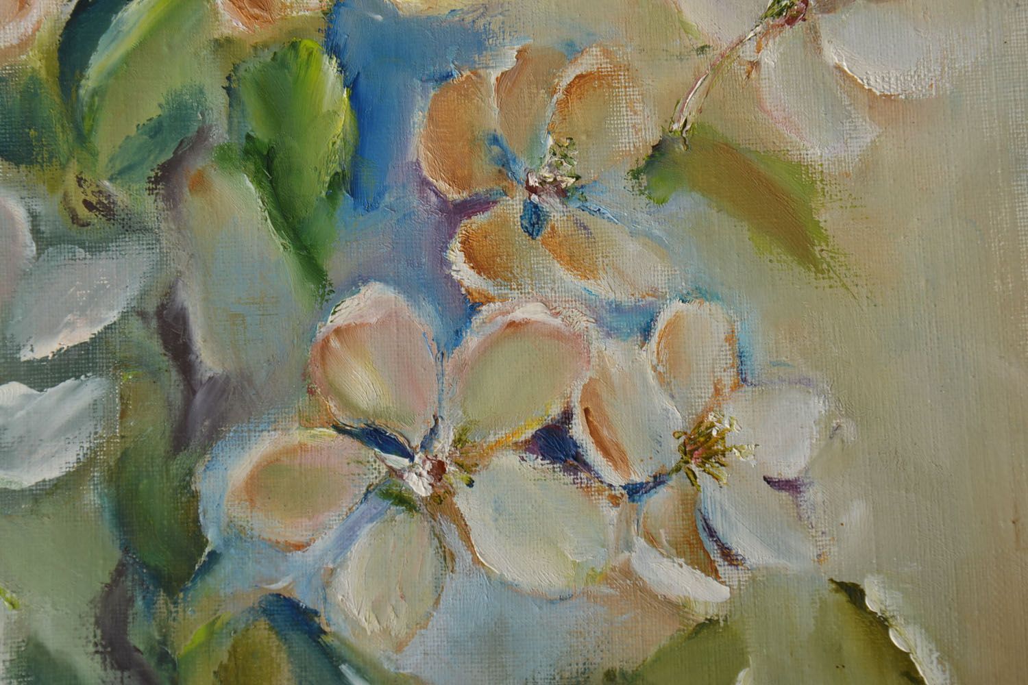 Oil painting Blooming Cherry photo 4