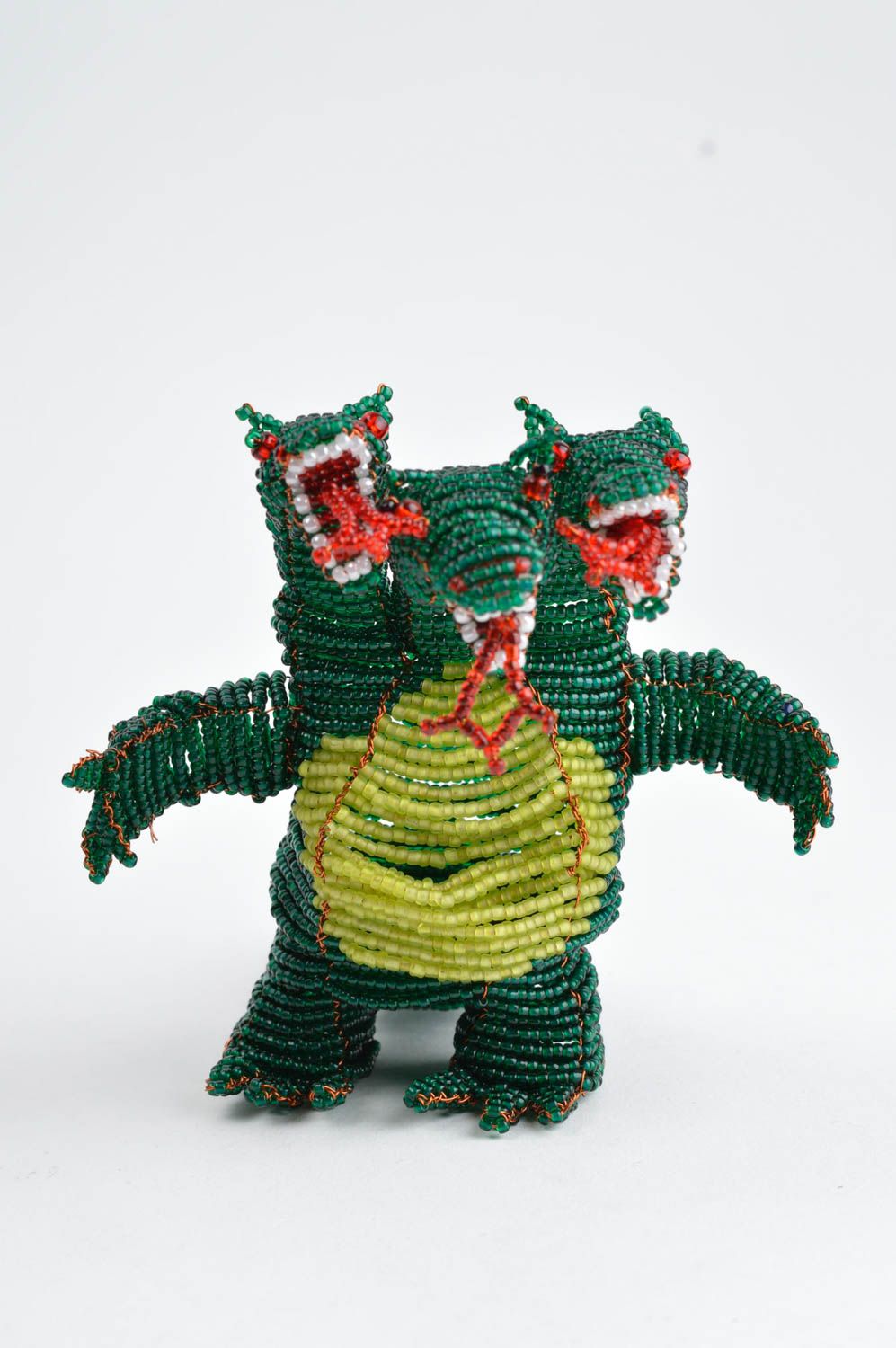Figura de abalorios dragón hecha a mano decoración de hogar regalo original foto 2