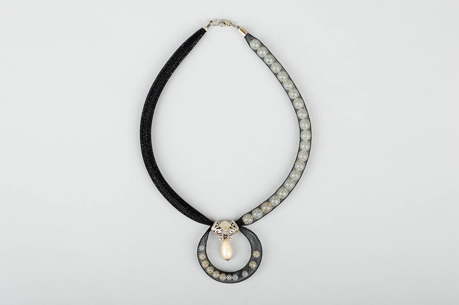 Damen Collier handgefertigt Schmuck Halskette Accessoire für Frauen interessant foto 1