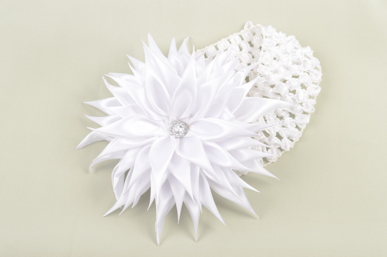 Handmade headband fabric headband flower headband fabric flowers unusual gift photo 1