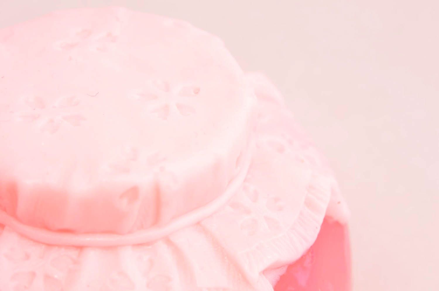 Jabón decorativo hecho a mano bote rosado artículo para baño regalo original foto 5