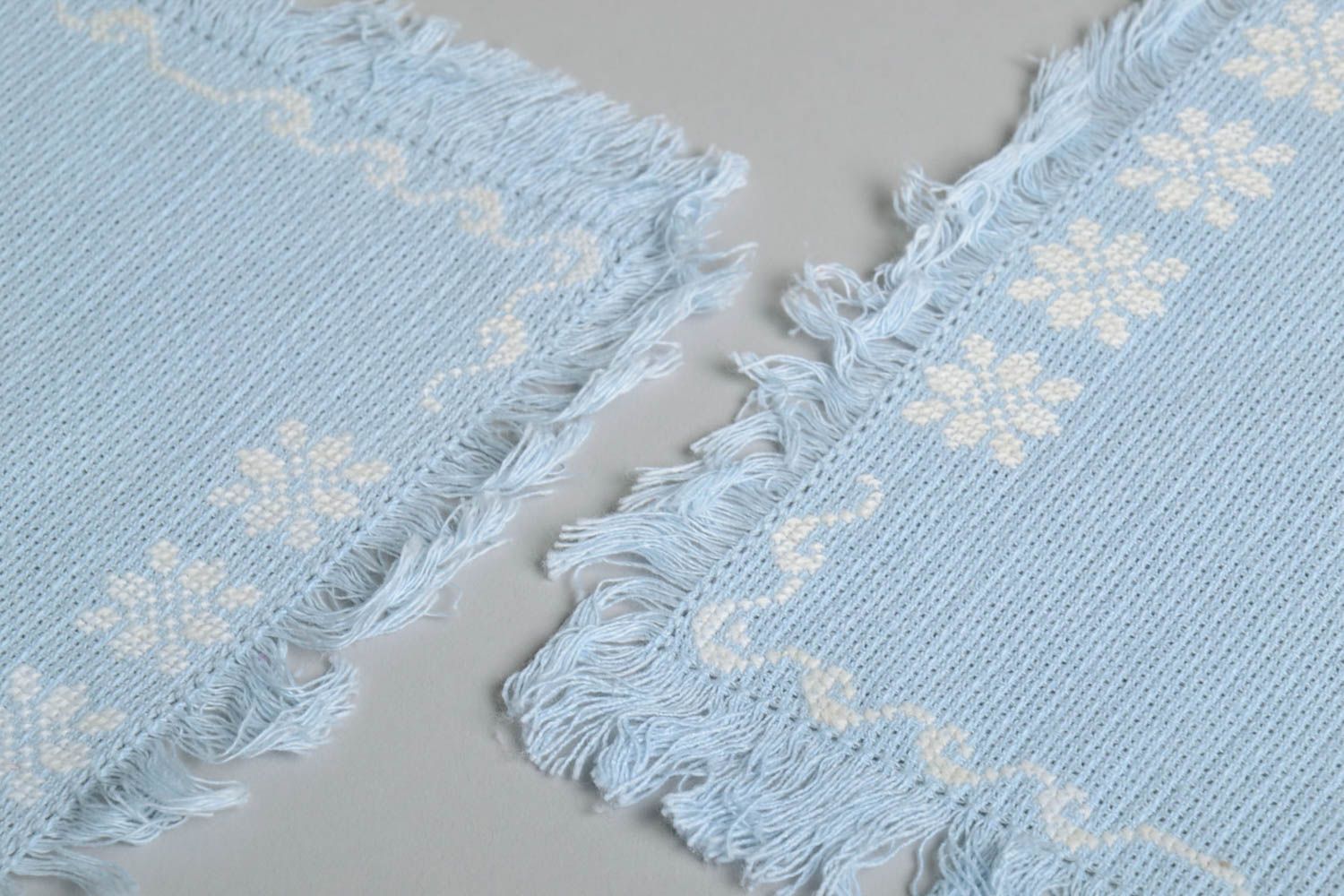 Handmade textile napkin table napkin with embroidery home decor table decor photo 3
