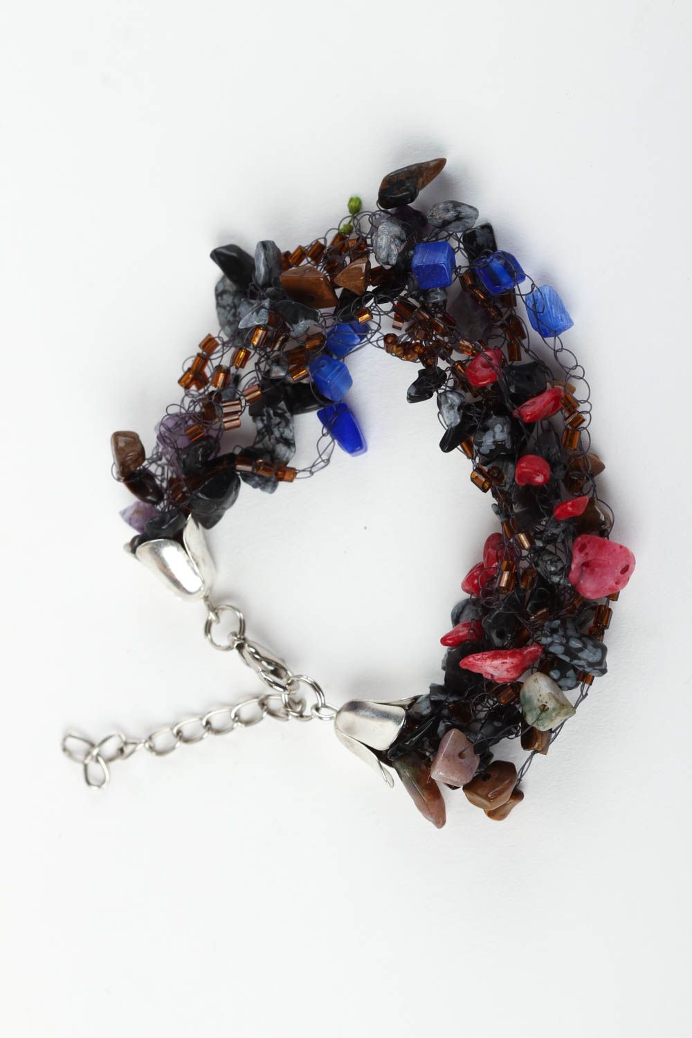 Bracelet corail Bijou fait main original design de créateur Accessoire femme photo 2