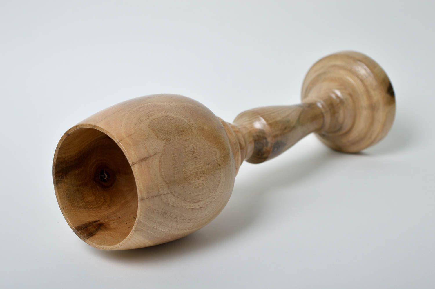 Großer Holz Pokal handmade Öko Geschirr für Interieur Geschenk für Männer  foto 3