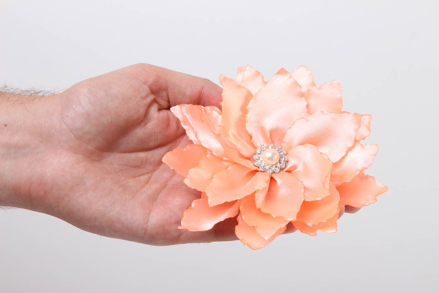 Handmade tender hair clip unusual flower accessory romantic hair clip photo 5