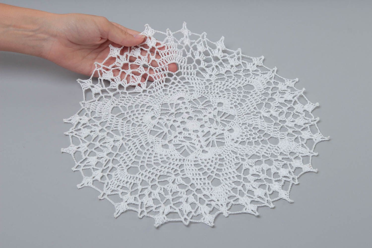 Beautiful handmade crochet napkin designer lace napkin gifts for her home design photo 5