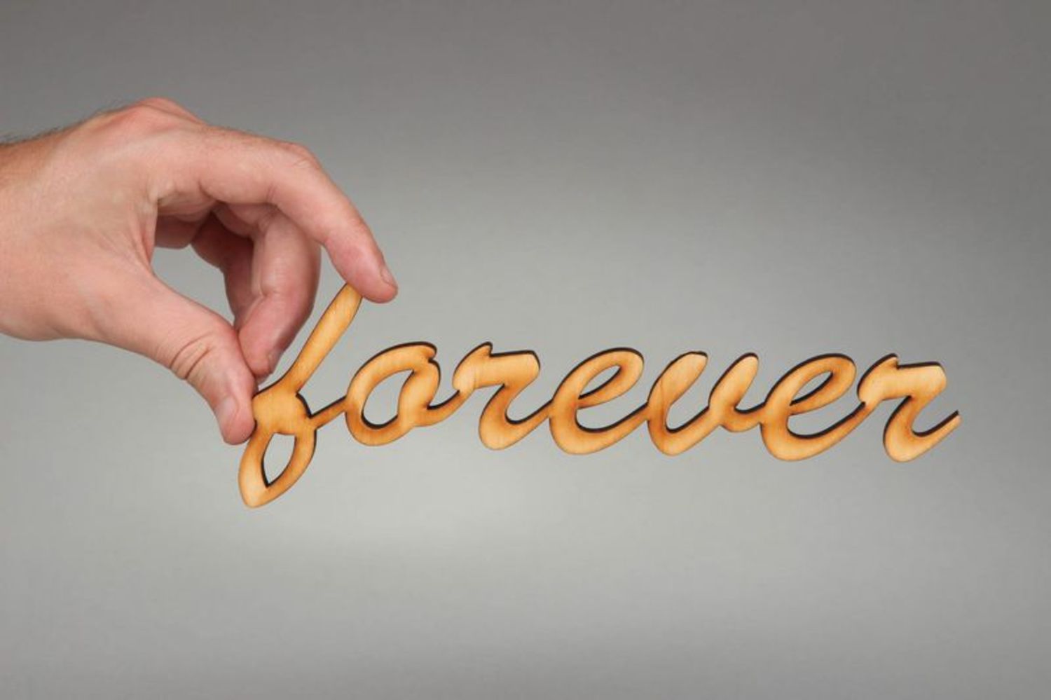 Chipboard word Forever photo 3