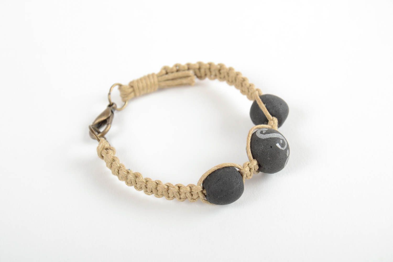 Beautiful handmade woven bracelet with beads beaded bracelet jewelry designs photo 6