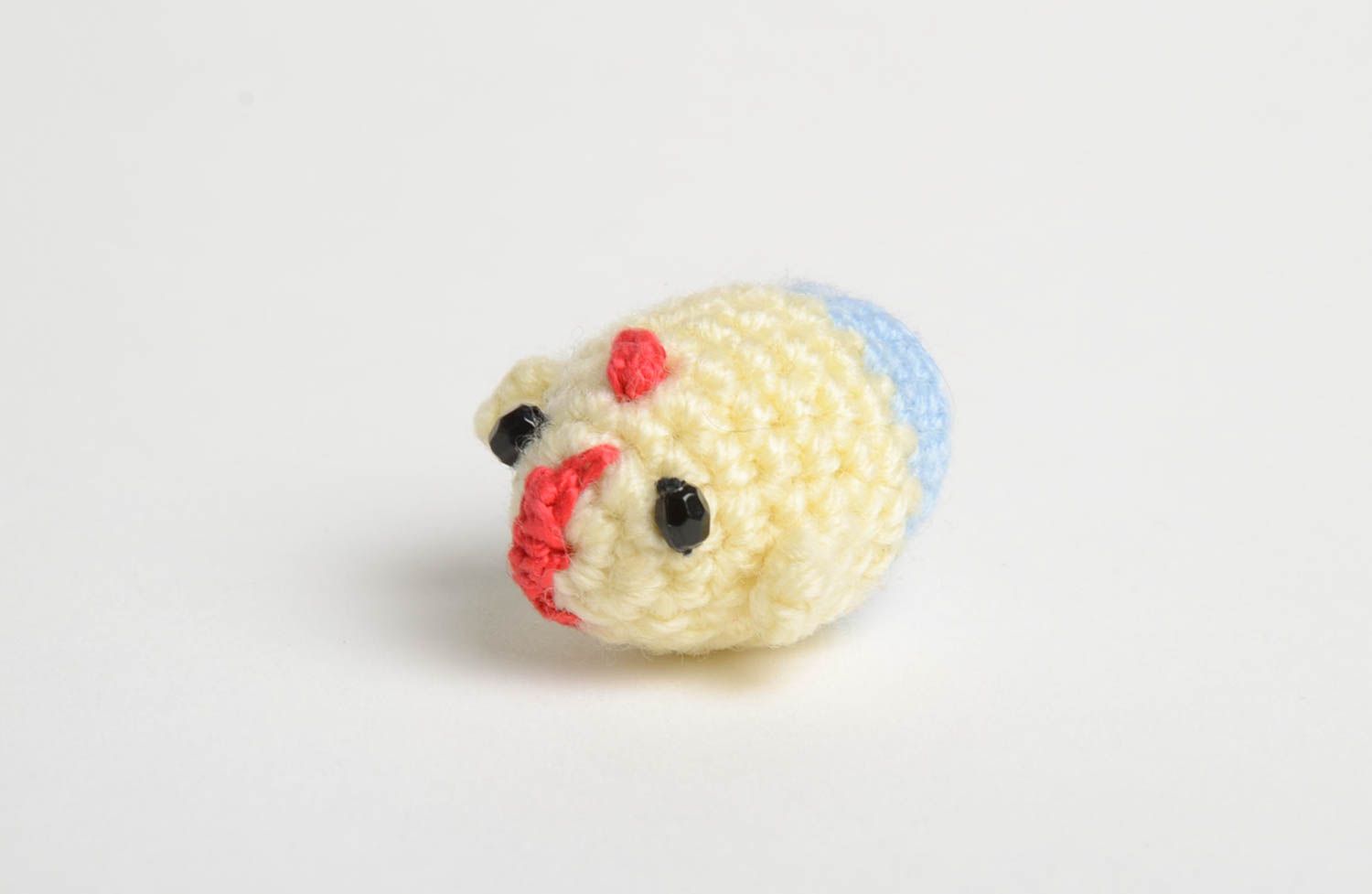Handmade crocheted toy designer soft stuffed chicken toy present for kids photo 4