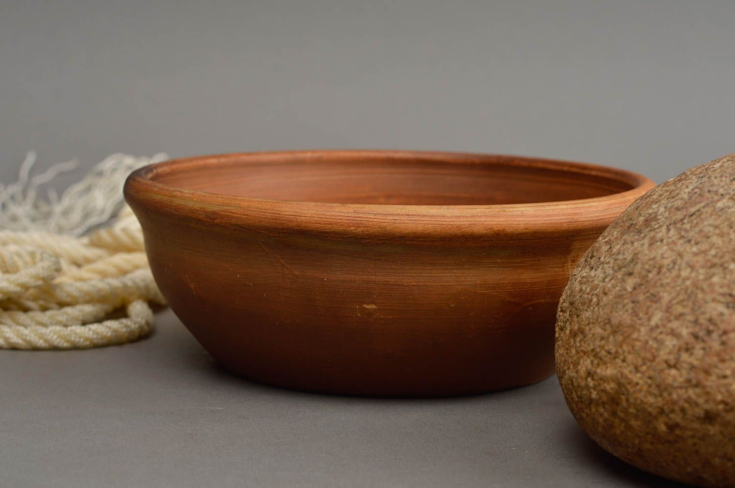 Bol en céramique technique de poterie fait main vaisselle écologique ethnique photo 1
