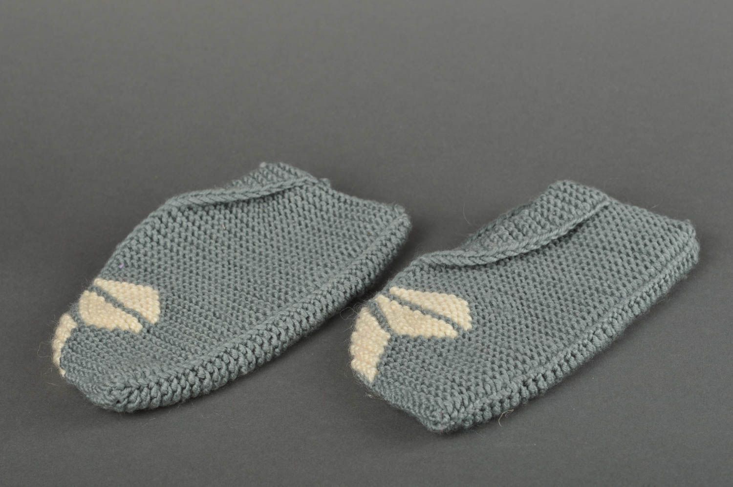 Zapatillas de lana artesanales accesorio de niño regalo original foto 2