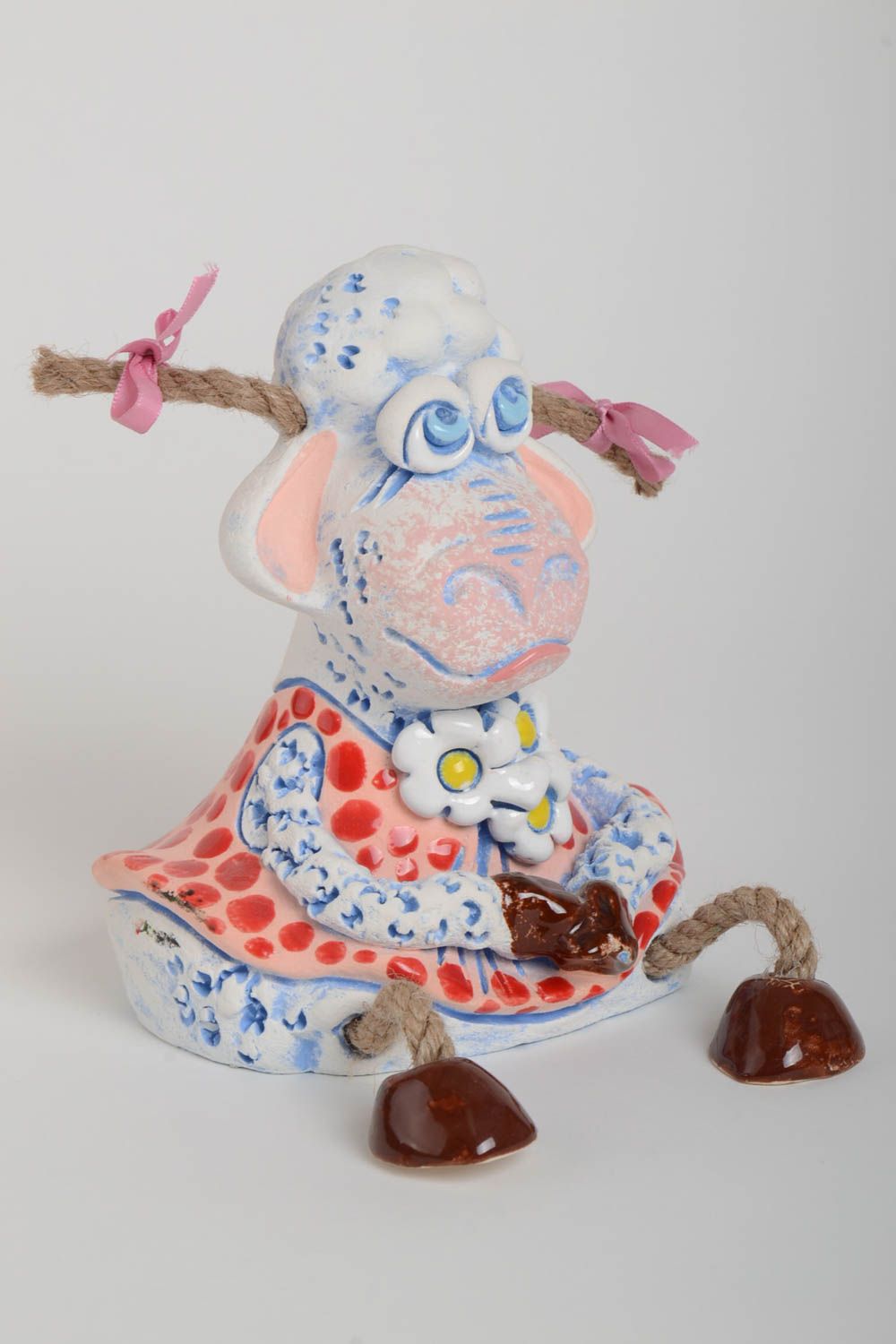 Hucha de cerámica hecha a mano elemento decorativo souvenir original para niño foto 2