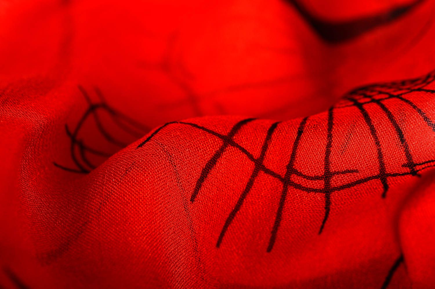 Écharpe femme Foulard rouge fait main en mousseline de soie Cadeau femme photo 3