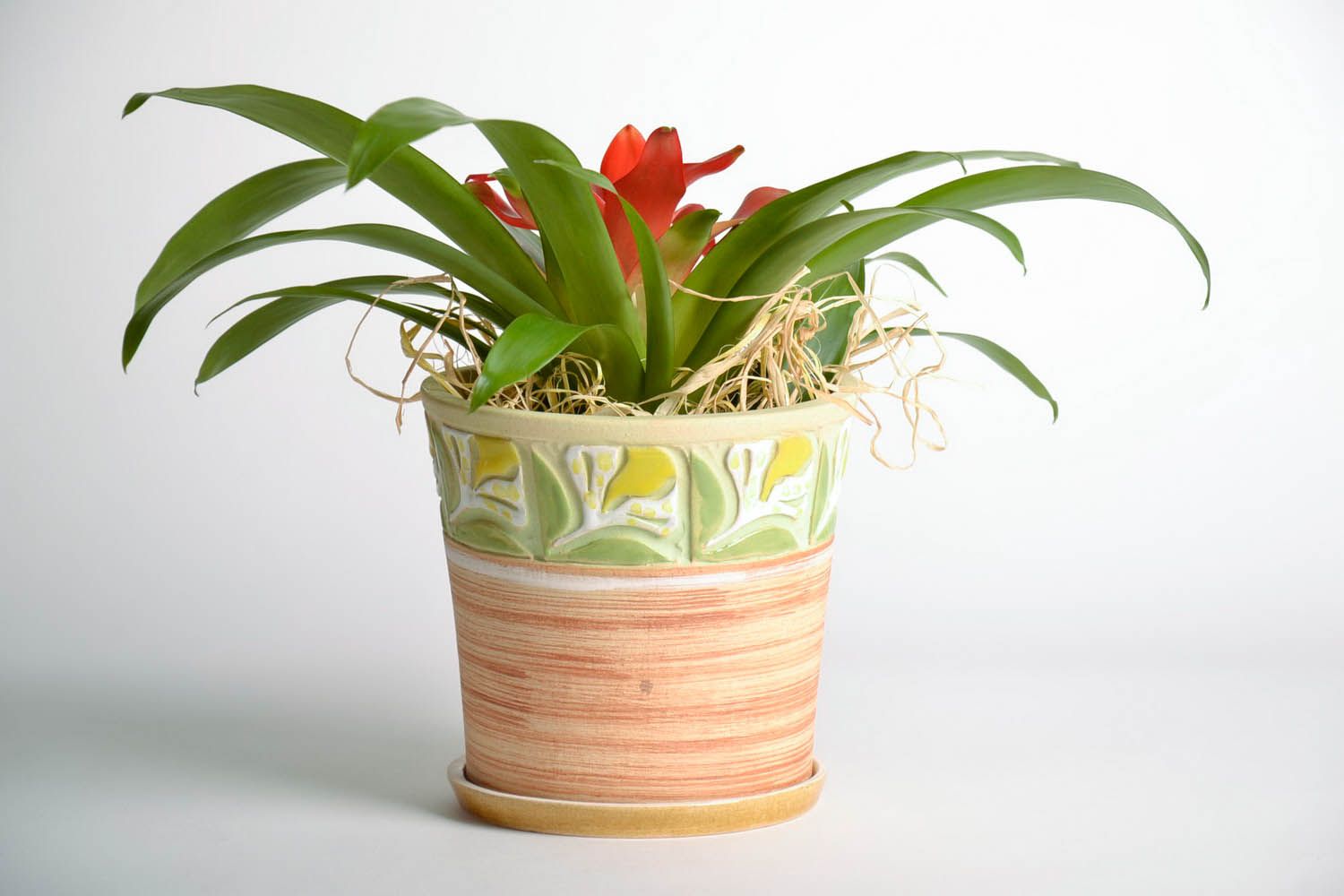 Vaso fiori fatto a mano vaso da fiori in ceramica attrezzi per giardinaggio foto 2
