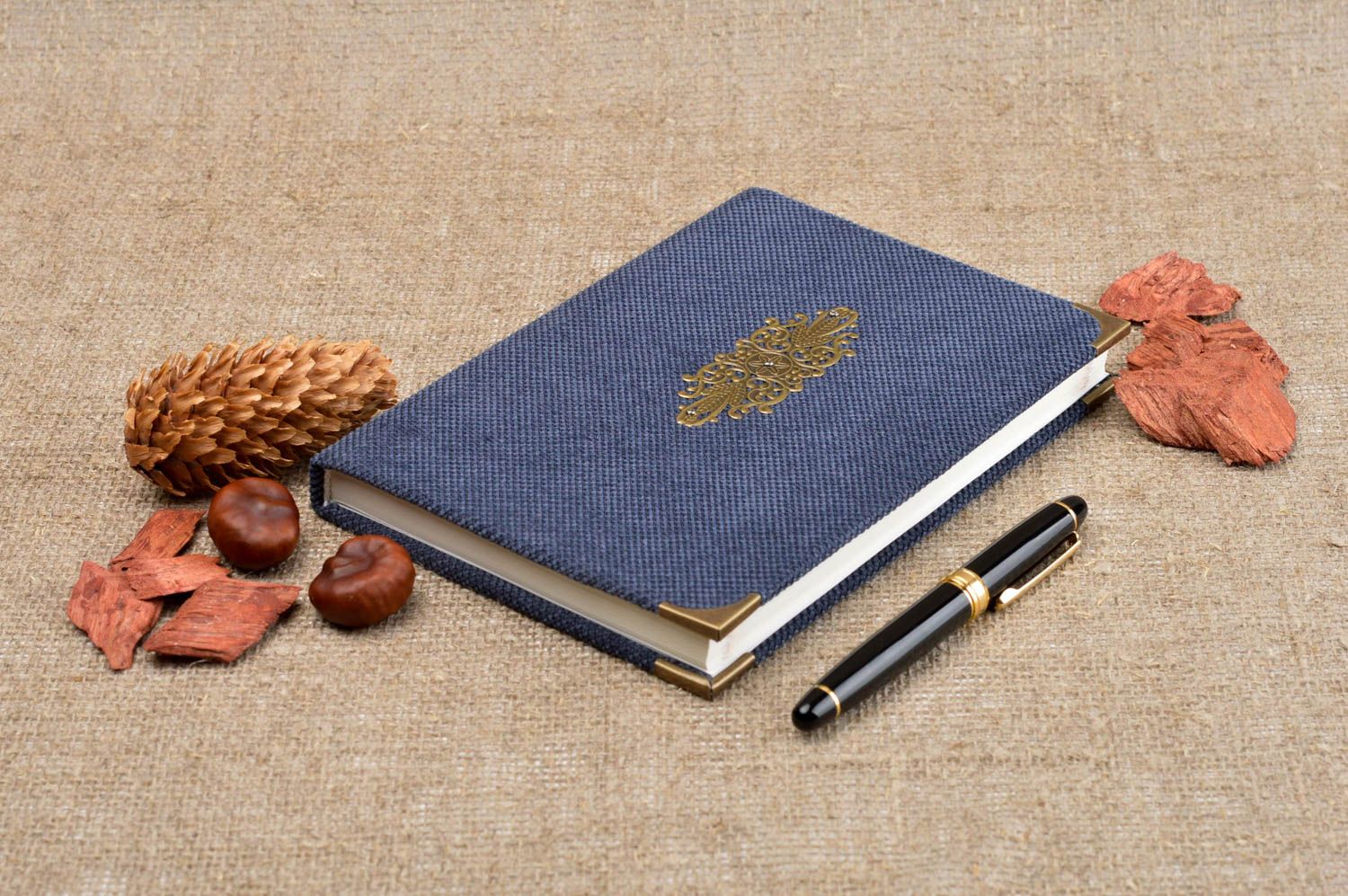 Handmade vintage notebook unusual beautiful notebook stylish accessory photo 1