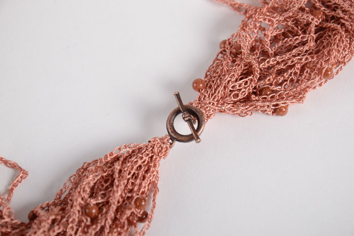 Stylish handmade necklace beautiful crochet necklace textile jewelry designs photo 3