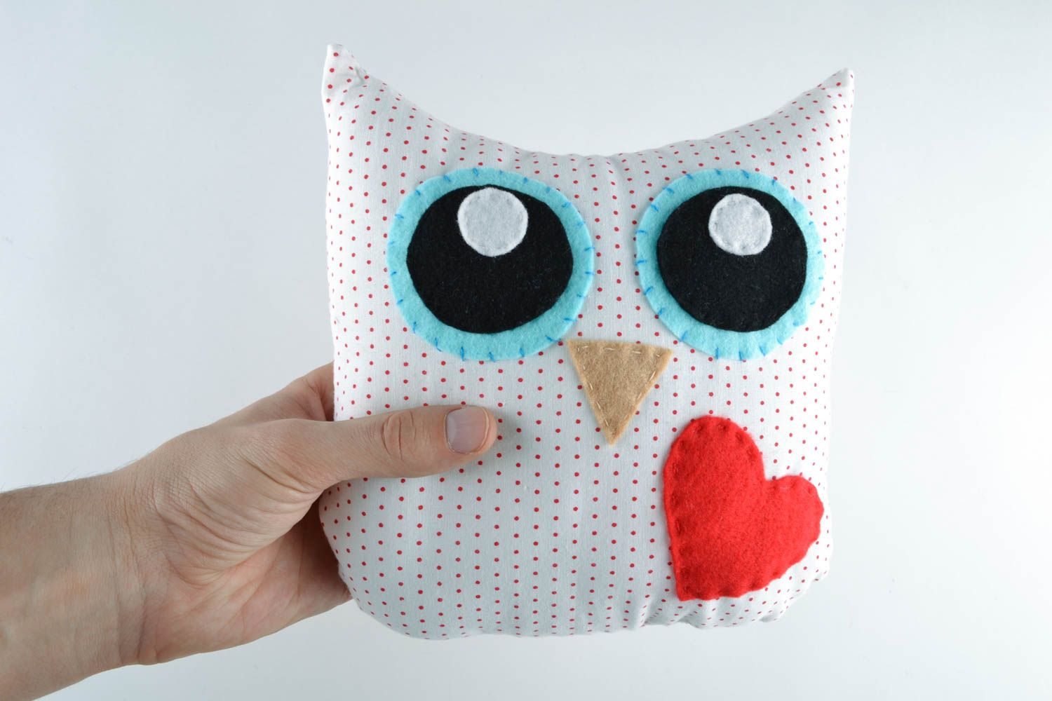 Soft fabric toy for a gift Owl photo 1