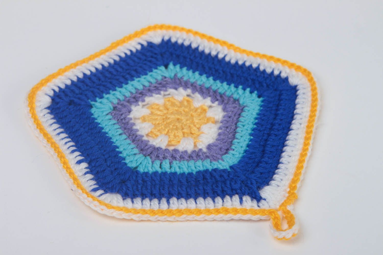Crocheted pot holder kitchen elements stylish potholder textile for home photo 4