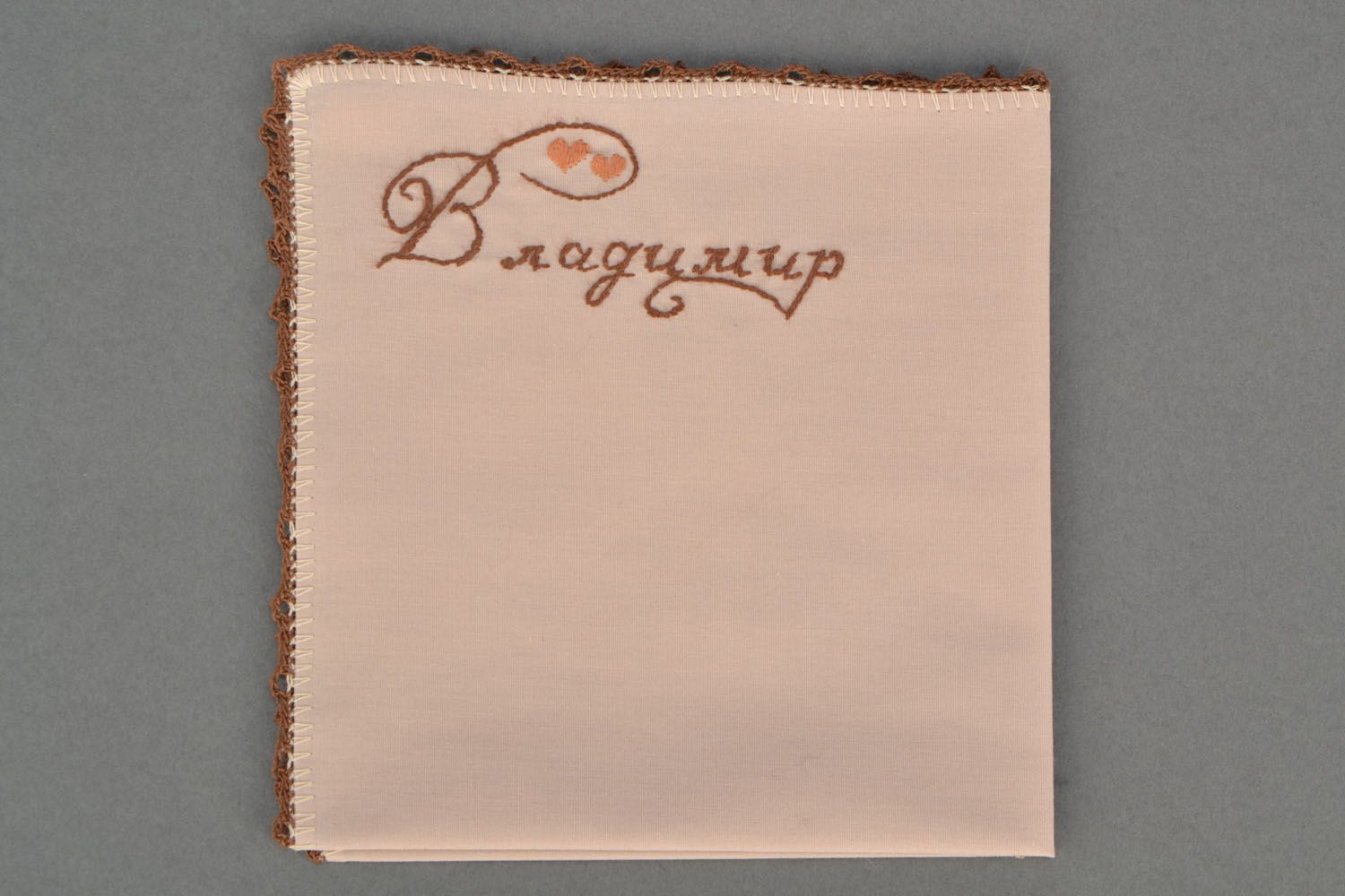 Men's handkerchief with monogram photo 1