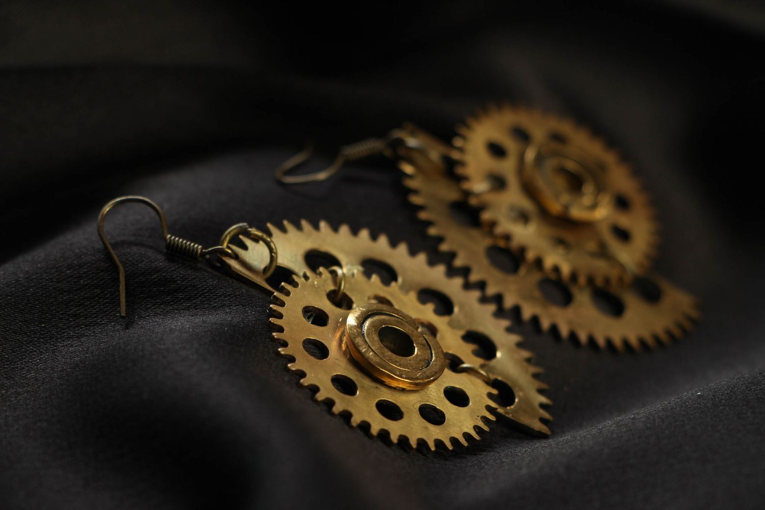 Earrings in steampunk style photo 2