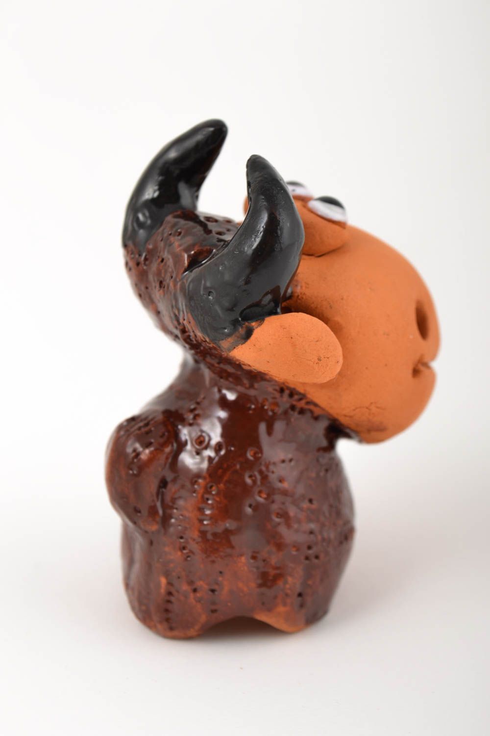Керамическая фигурка ручной работы статуэтка животного фигурка для декора дома фото 5