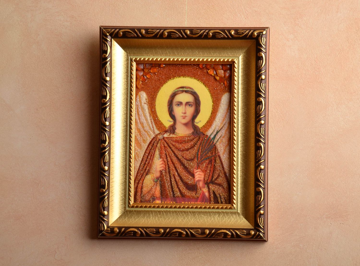 Reproducción de icono ortodoxo de Santo Ángel el Protector foto 2