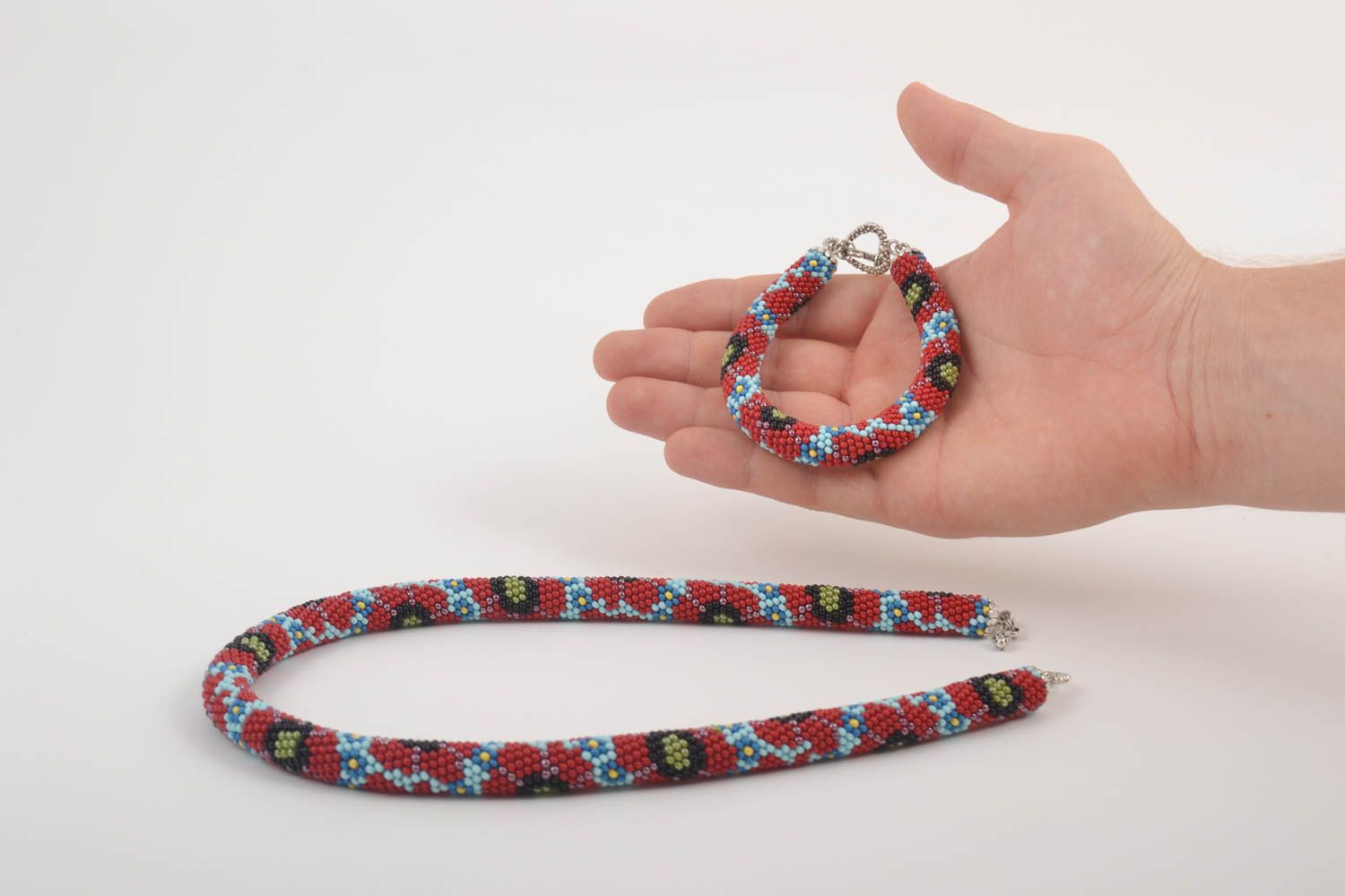Designer unusual necklace handmade stylish present beautiful cute bracelet photo 5