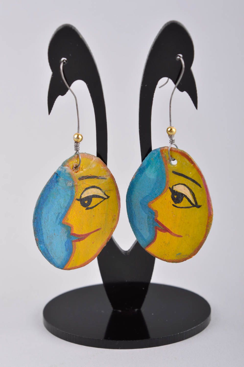 Handmade designer earrings stylish dangling earrings long beautiful jewelry photo 2