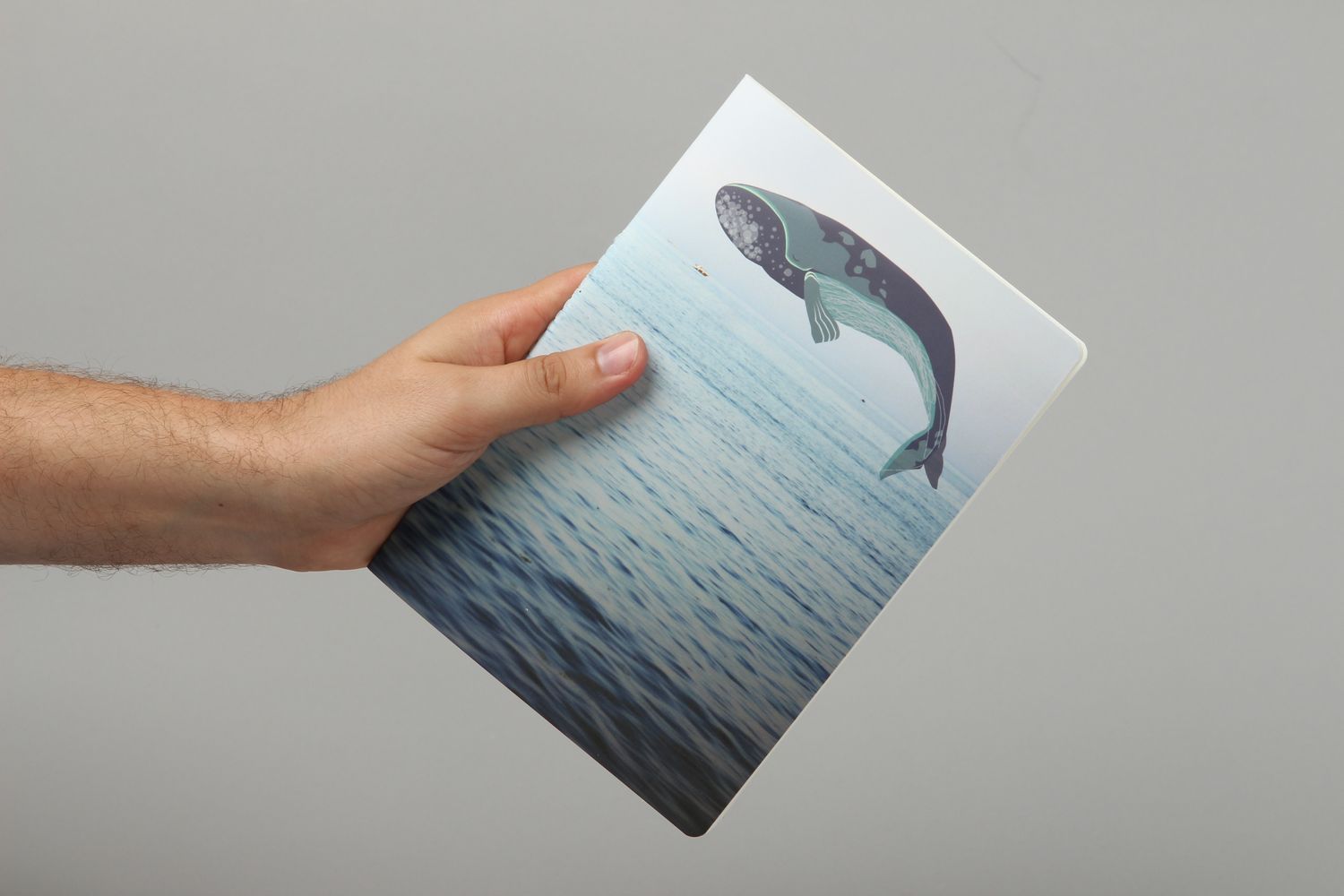 Записная книжка с китом блокнот ручной работы модный скетчбук-блокнот фото 5