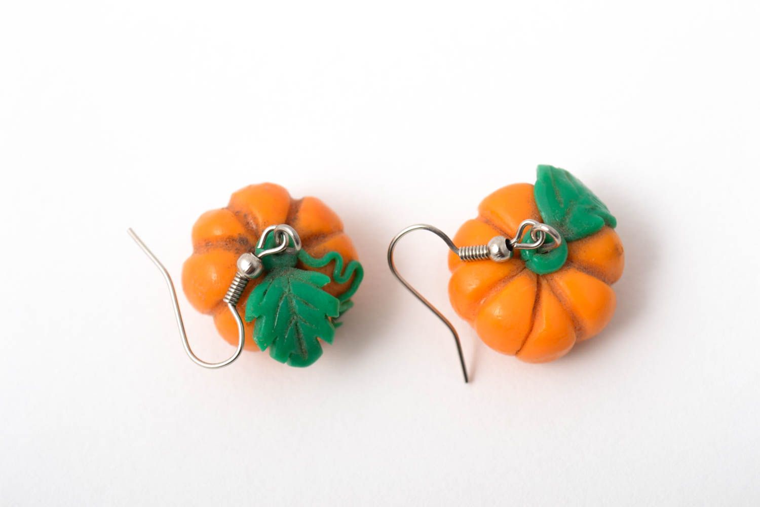 Unusual handmade plastic earrings funny earrings polymer clay ideas gift ideas photo 2